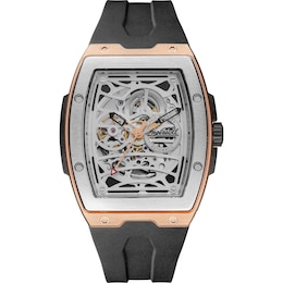 Ingersoll 1892 The Challenger Men's Automatic Black PU Rubber Strap Watch