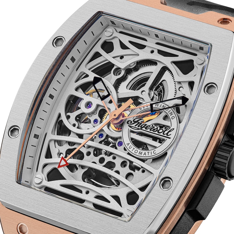 Main Image 3 of Ingersoll 1892 The Challenger Men's Automatic Black PU Rubber Strap Watch