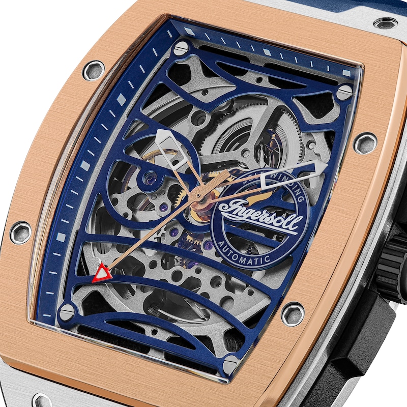 Main Image 3 of Ingersoll 1892 The Challenger Men's Automatic Blue PU Strap Watch