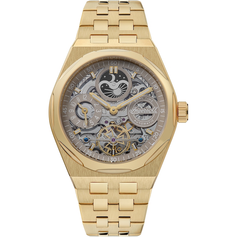Main Image 1 of Ingersoll 1892 The Broadway Men's Automatic Gold Tone Bracelet Watch