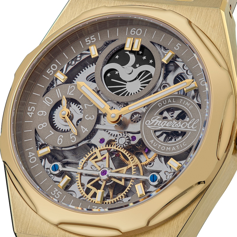 Main Image 3 of Ingersoll 1892 The Broadway Men's Automatic Gold Tone Bracelet Watch