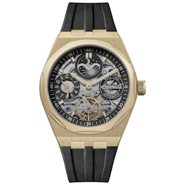 Ingersoll 1892 The Broadway Men's Automatic Black Skeleton Dial Strap Watch