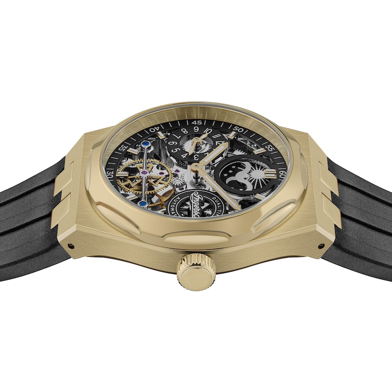 Main Image 2 of Ingersoll 1892 The Broadway Men's Automatic Black Skeleton Dial Strap Watch
