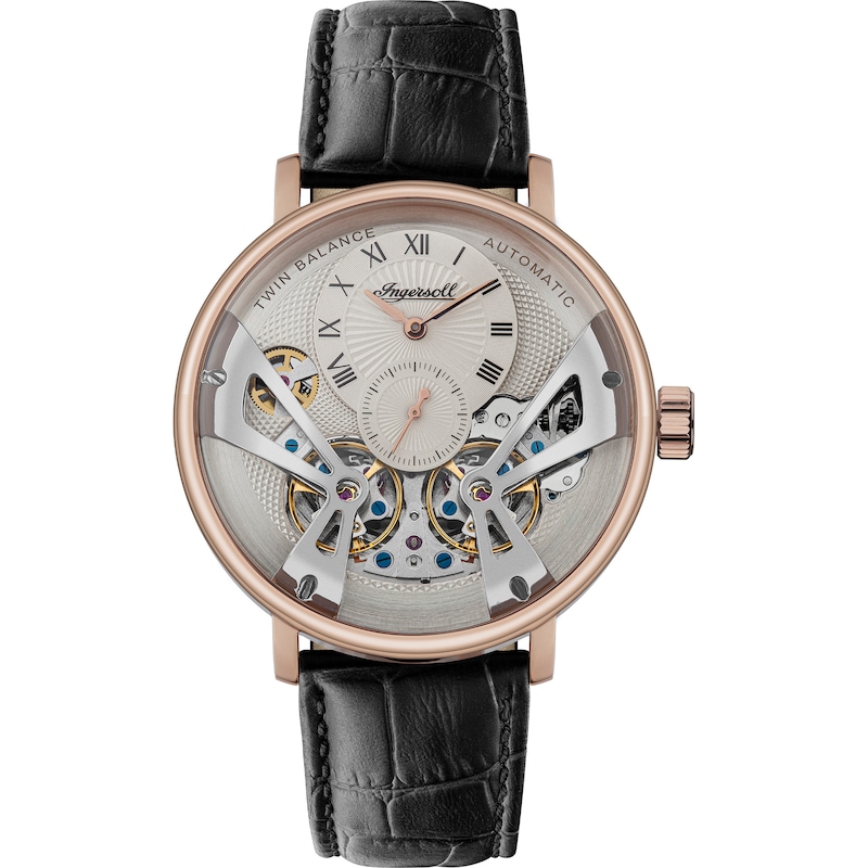 Main Image 1 of Ingersoll 1892 The Tennessee Men's Automatic Black Leather Strap Watch