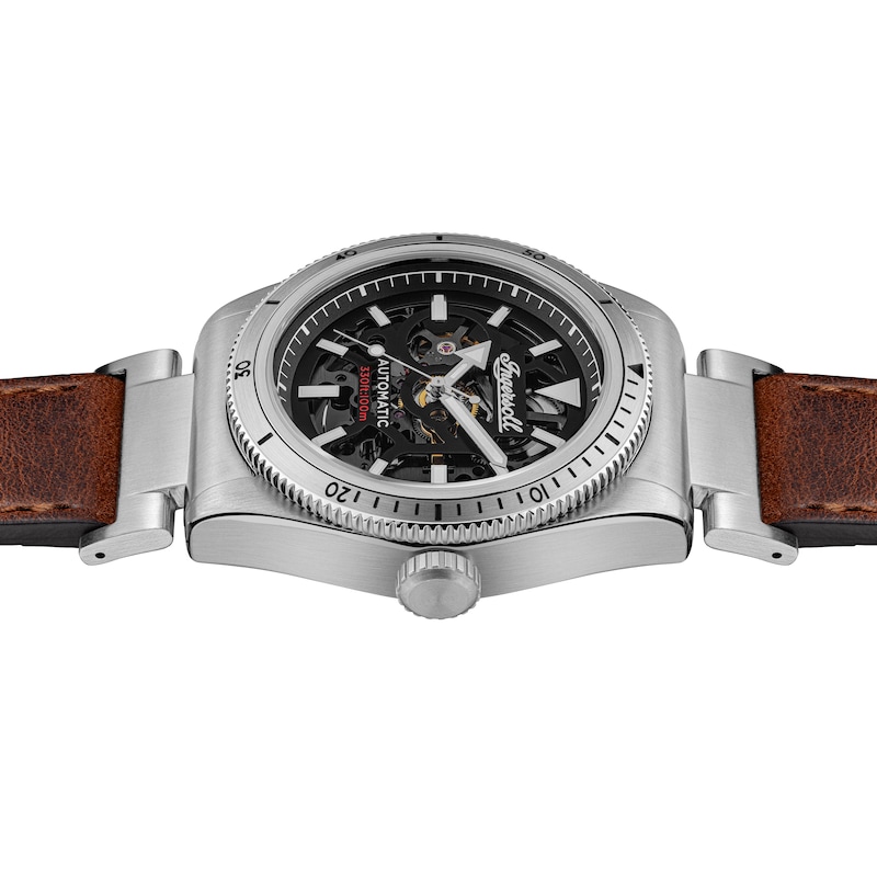 Main Image 2 of Ingersoll 1892 The Scovill Men's Automatic Brown Leather Strap Watch
