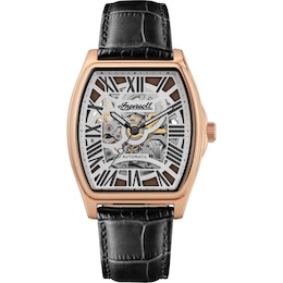 Ingersoll 1892 The California Men's Automatic Black Leather Strap Watch