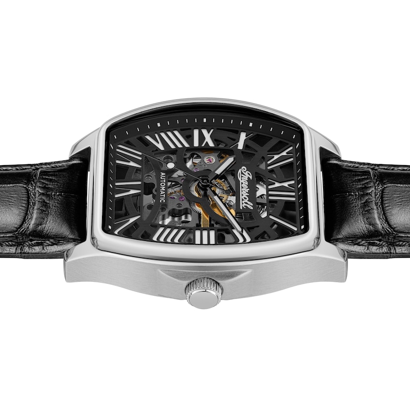 Main Image 2 of Ingersoll 1892 The California Men's Automatic Black Leather Strap Watch
