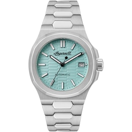 Ingersoll 1892 The Catalina Men's Automatic Turquoise Dial Stainless Steel Bracelet Watch