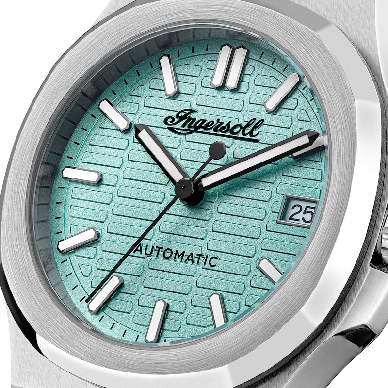 Main Image 3 of Ingersoll 1892 The Catalina Men's Automatic Turquoise Dial Stainless Steel Bracelet Watch