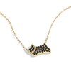 Thumbnail Image 3 of Radley 18ct Gold Plated Sterling Silver Black Stone Set Jumping Dog Pendant Necklace