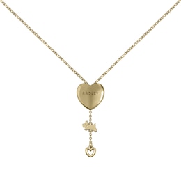 Radley 18ct Gold Plated Heart Lariat Adjustable Necklace