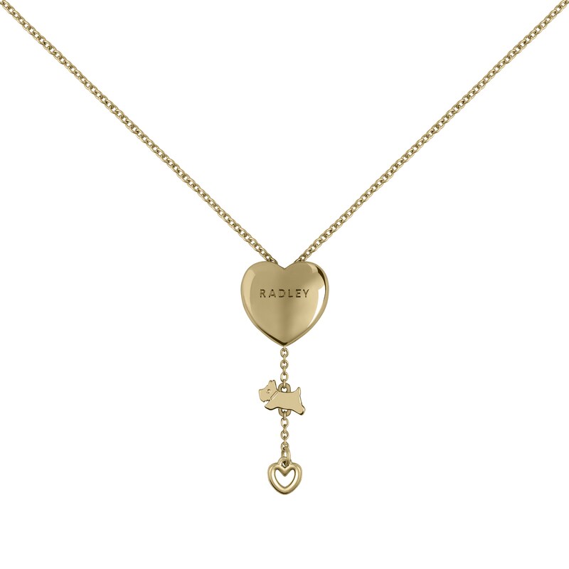 Main Image 1 of Radley 18ct Gold Plated Heart Lariat Adjustable Necklace