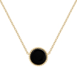 Radley 18ct Gold Plated Black Onyx Pendant Necklace