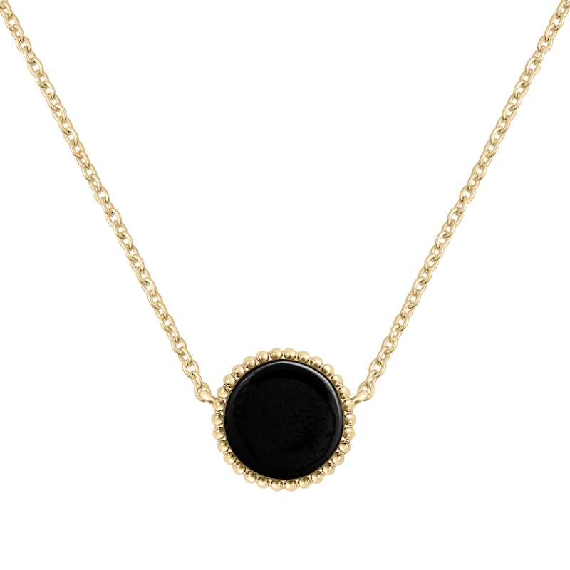 Main Image 1 of Radley 18ct Gold Plated Black Onyx Pendant Necklace