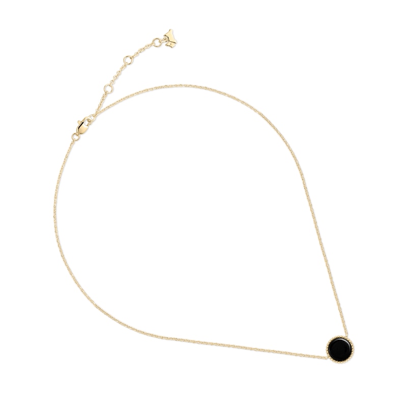 Main Image 2 of Radley 18ct Gold Plated Black Onyx Pendant Necklace