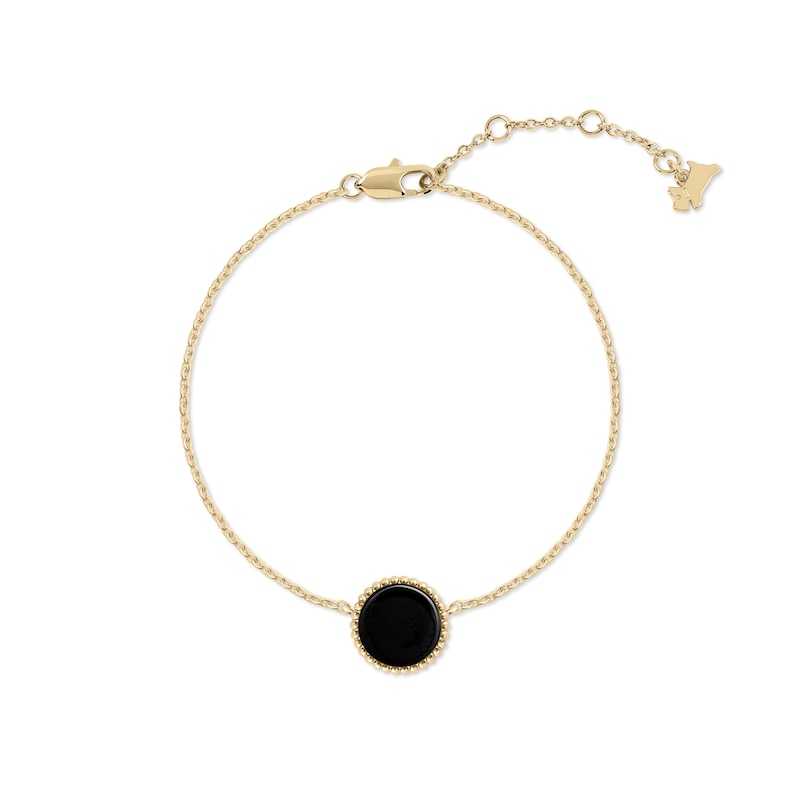 Main Image 1 of Radley 18ct Gold Plated Black Onyx Charm Bracelet