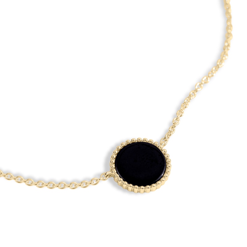 Main Image 2 of Radley 18ct Gold Plated Black Onyx Charm Bracelet