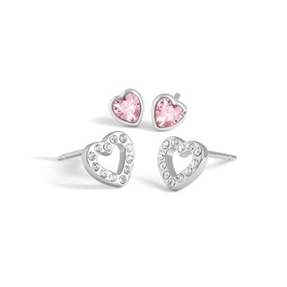 Orecchini da donna firmati in argento e pietra rosa | RYJ1137