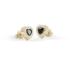 Thumbnail Image 2 of Radley Gold Tone Sterling Silver Black Heart Stone Set Stud Earrings