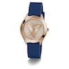 Thumbnail Image 5 of Guess Ladies' Rose Gold Tone Stone Set Blue Silicone Strap Watch