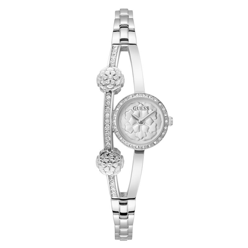 Main Image 1 of Guess Ladies' Stone Set Peony Flower Detail Bracelet Watch