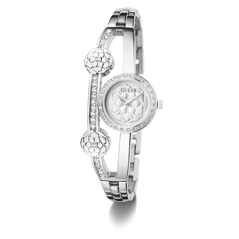 Main Image 5 of Guess Ladies' Stone Set Peony Flower Detail Bracelet Watch