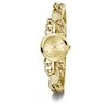 Thumbnail Image 5 of Guess Ladies' Stone Set Flower Stud Detail Gold Tone Chain Bracelet Watch