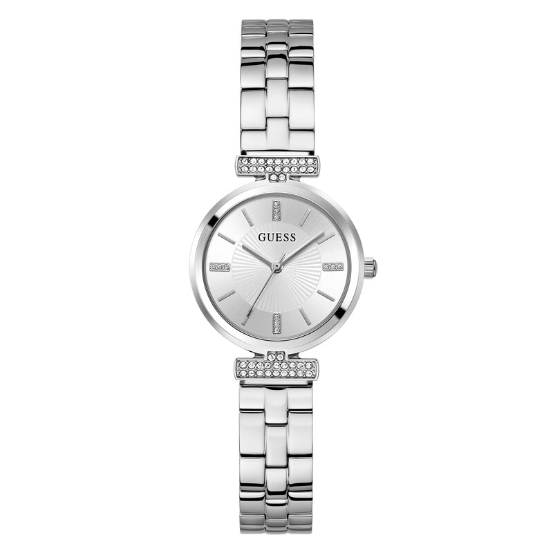 Main Image 1 of Guess Ladies' Stone Set Detail Stainless Steel Bracelet Watch