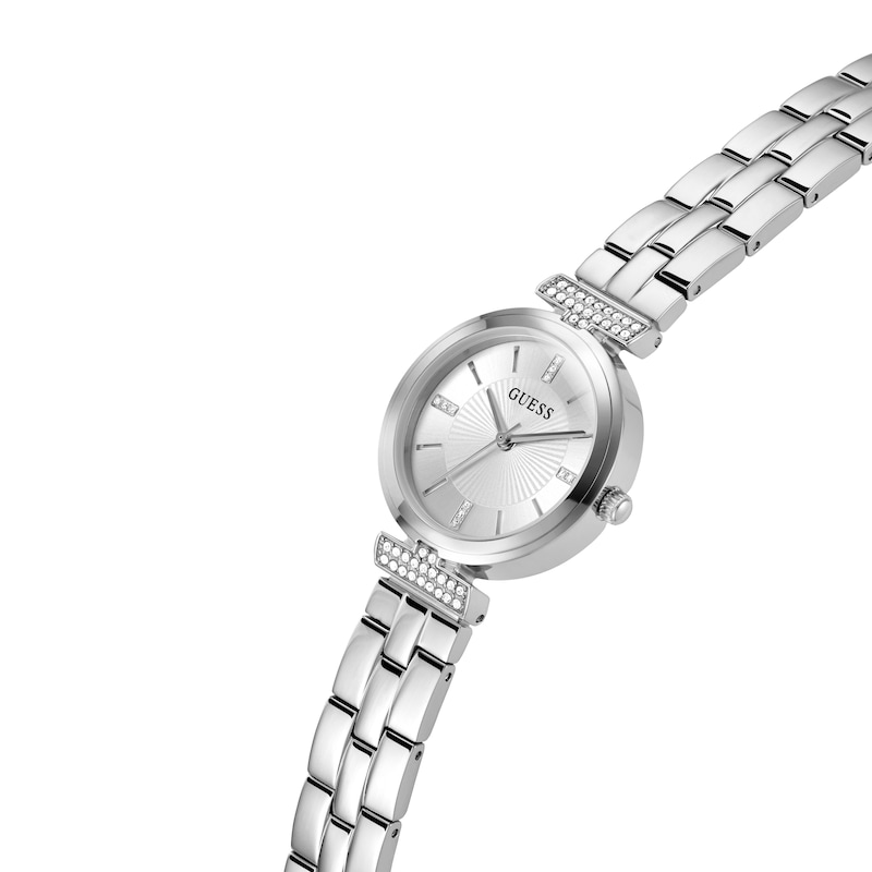 Main Image 4 of Guess Ladies' Stone Set Detail Stainless Steel Bracelet Watch