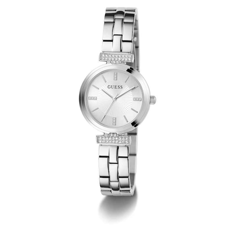 Main Image 5 of Guess Ladies' Stone Set Detail Stainless Steel Bracelet Watch