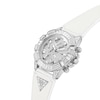 Thumbnail Image 4 of Guess 40th Edition Ladies' Stainless Steel Stone Set Fabric Backed Silicone Strap Watch