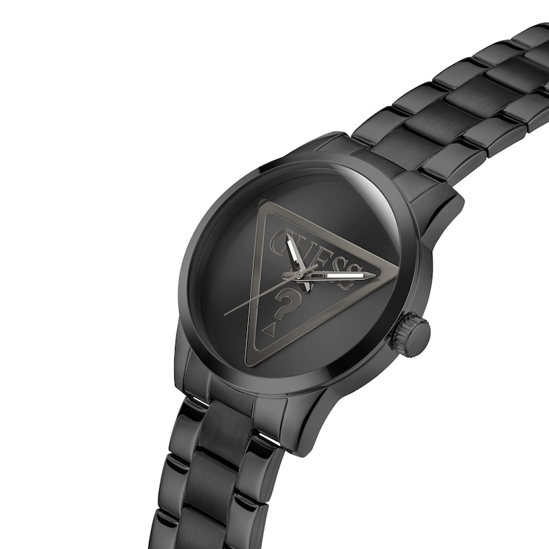 Main Image 4 of Guess Men's Logo Black Tone Bracelet Watch