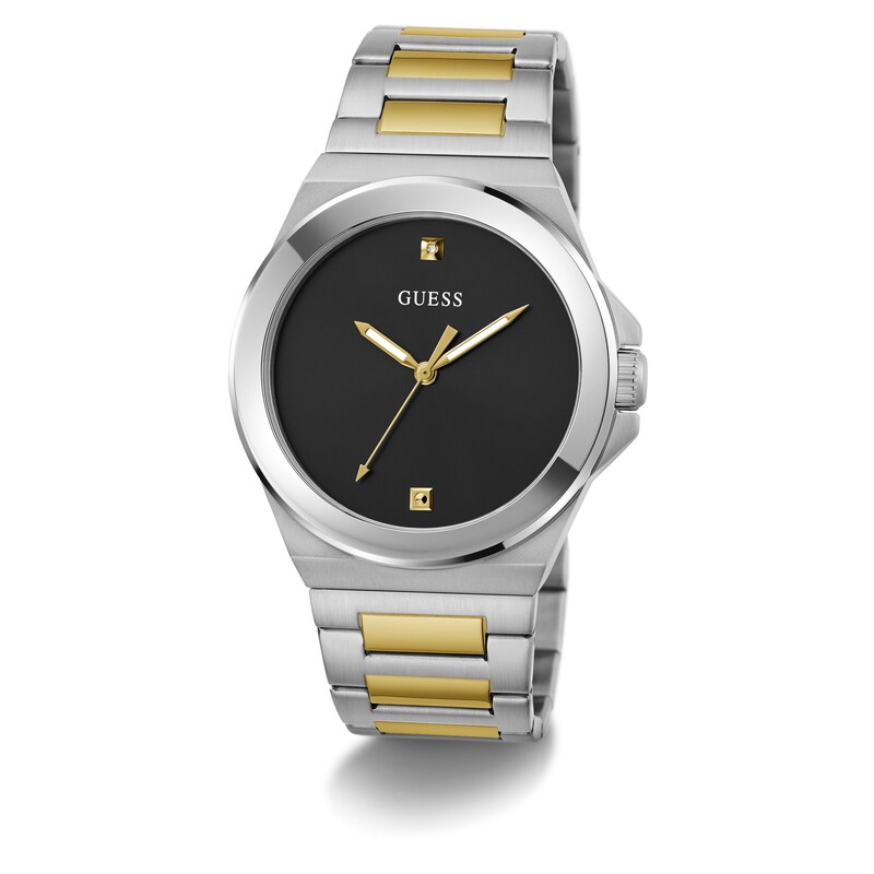 Main Image 5 of Guess Ladies' Two Tone Black Stone Dial Bracelet Watch