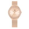 Thumbnail Image 1 of Tommy Hilfiger Ladies' Crystal Bezel Rose Gold Tone Mesh Strap Watch
