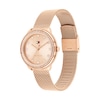 Thumbnail Image 2 of Tommy Hilfiger Ladies' Crystal Bezel Rose Gold Tone Mesh Strap Watch