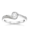 Thumbnail Image 1 of 9ct White Gold 0.50ct Diamond Twist Solitaire Ring