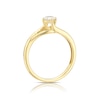 Thumbnail Image 3 of 9ct Yellow Gold 0.33ct Diamond Split Shoulder Solitaire Ring