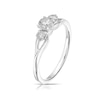 Thumbnail Image 2 of 9ct White Gold 0.50ct Diamond Split Shoulder Three Stone Ring