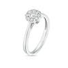 Thumbnail Image 2 of 9ct White Gold 0.25ct Diamond Daisy Cluster Ring