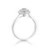 Thumbnail Image 3 of 9ct White Gold 0.33ct Diamond Triple Round Halo Cluster Ring