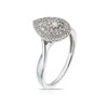 Thumbnail Image 2 of 9ct White Gold 0.33ct Diamond Triple Pear Halo Cluster Ring