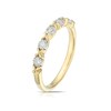 Thumbnail Image 2 of 9ct Yellow & White Gold 0.15ct Diamond Kiss Eternity Ring