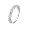 Thumbnail Image 2 of 9ct White Gold 0.33ct Diamond Cluster Eternity Ring