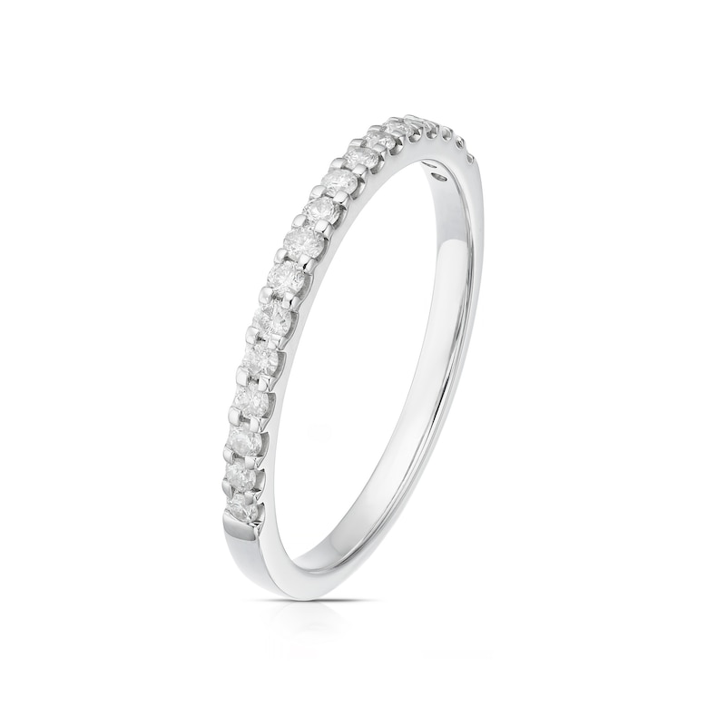 Main Image 2 of 9ct White Gold 0.20ct Diamond Claw Set Eternity Ring