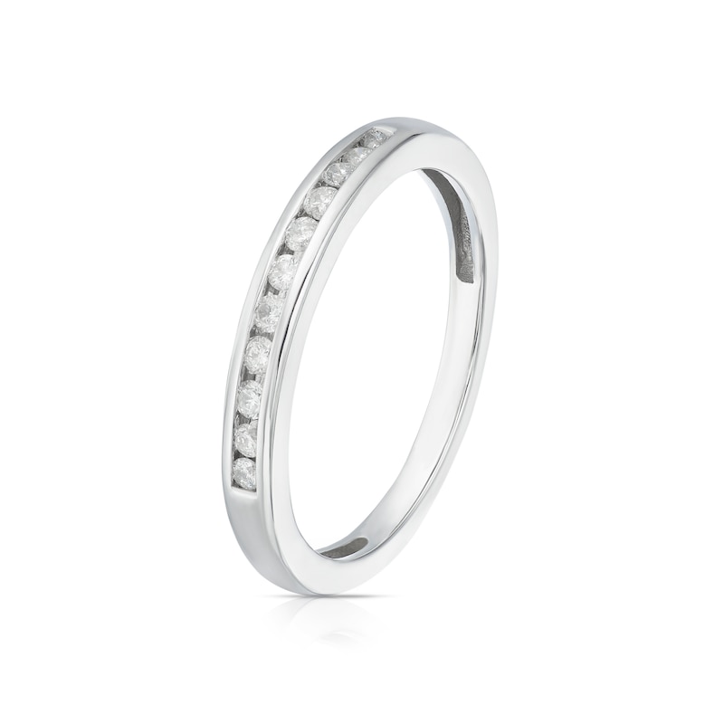 Main Image 2 of Platinum 0.15ct Diamond Channel Set Eternity Ring