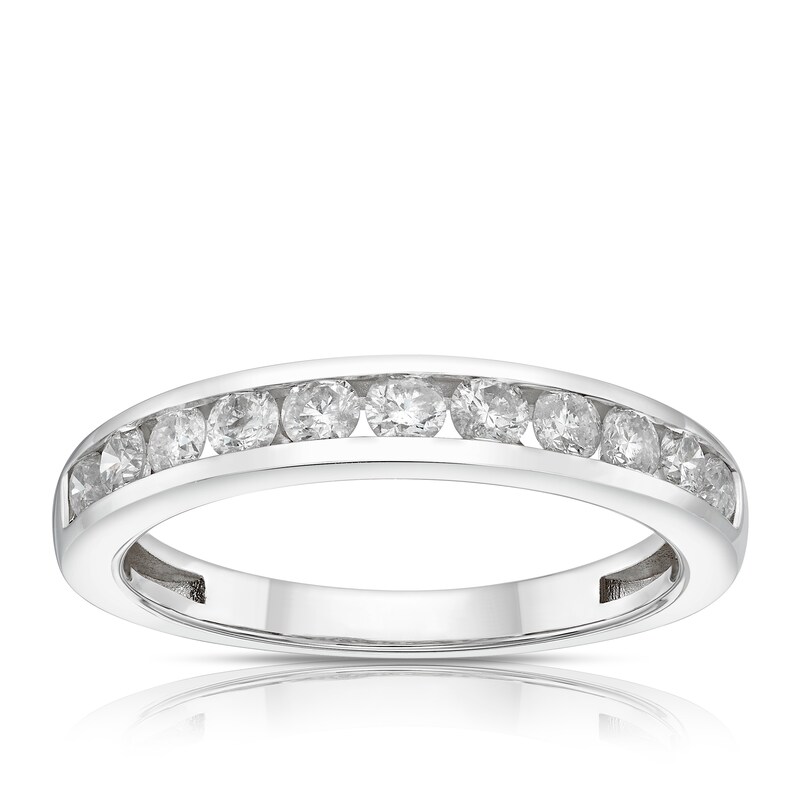 Main Image 1 of Platinum 0.50ct Diamond Channel Set Eternity Ring