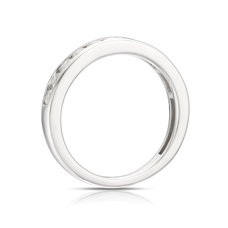 Main Image 3 of Platinum 0.50ct Diamond Channel Set Eternity Ring