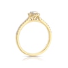 Thumbnail Image 3 of 9ct Yellow Gold 0.25ct Diamond Illusion Cushion Halo Ring