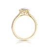 Thumbnail Image 3 of 9ct Yellow Gold 0.50ct Diamond Illusion Cushion Halo Ring