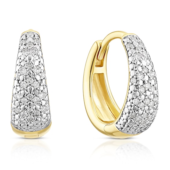 Sterling Silver and 18ct Yellow Gold Plated Vermeil 0.15ct D